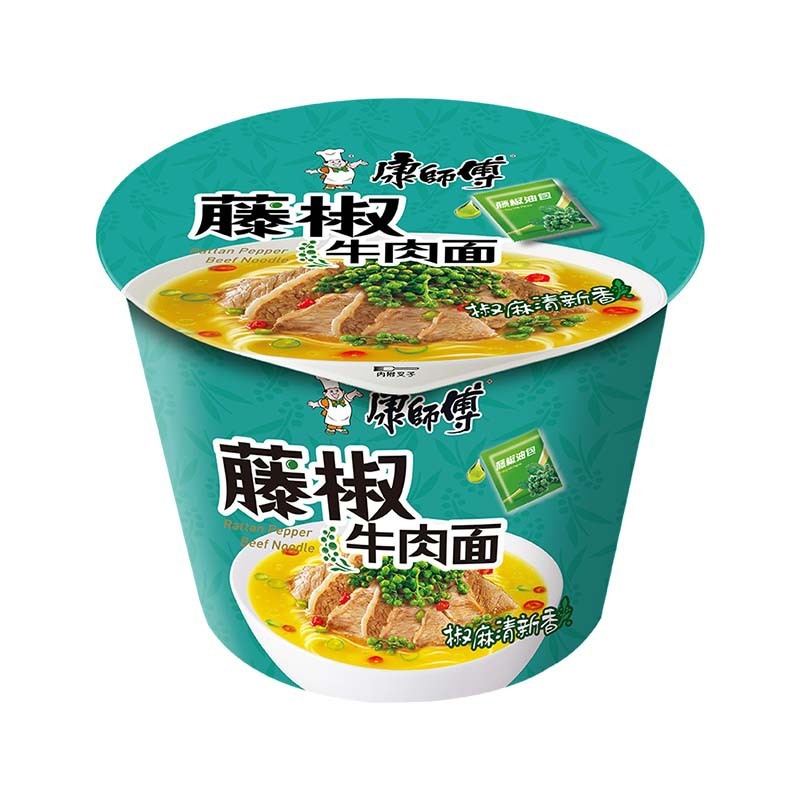 康師傅ミニ桶小カップ麺、泡椒牛肉麺、きのこ煮込み鶏麺、即席麺、夜食、オフィス用インスタント麺|undefined