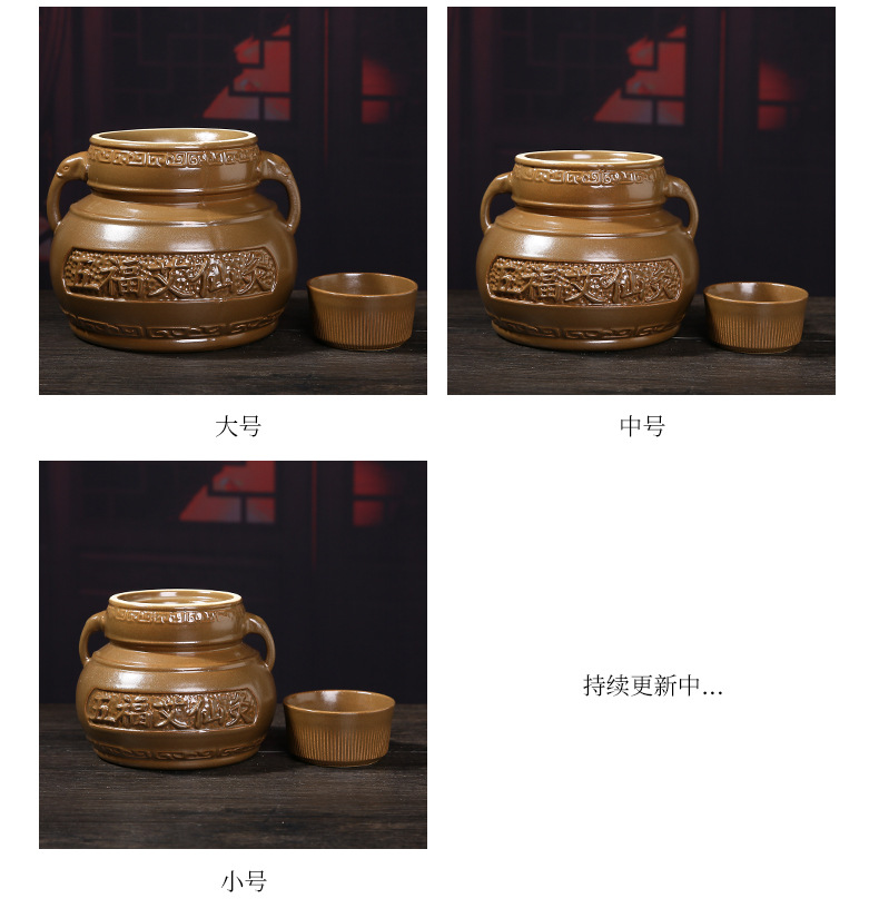 Wen Yang Guan Warming Jar Large Ceramic Moxibustion Tool for Navel and Abdominal Care 850g specifications