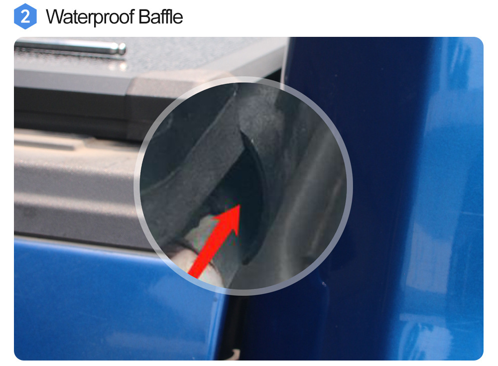 Cross-border Raptor F150 pickup roller shutter rear trunk cover RANGER hard tri-fold cover electric roller shutter car modification parts