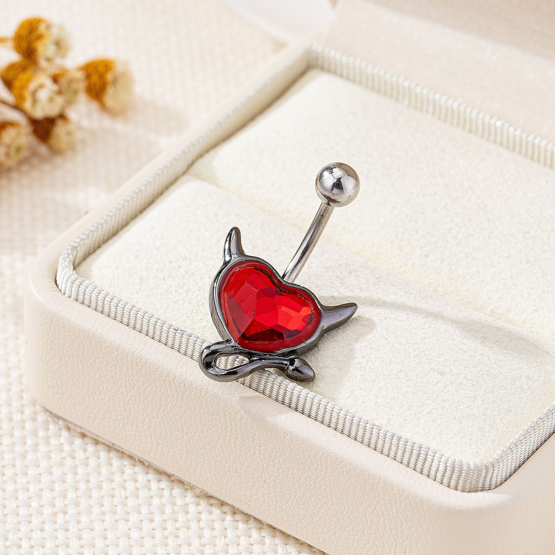 New Hot-Selling Dark Halloween Stainless Steel Bat Nipple Little Devil Navel Piercing Jewelry In Stock_voghion.com