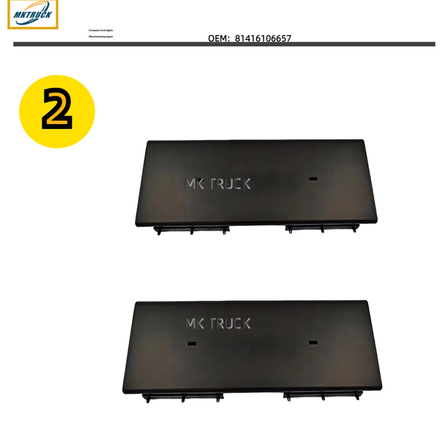 Placa de matrícula 81416106657 para la fábrica de piezas de camiones de la serie MAN TGM