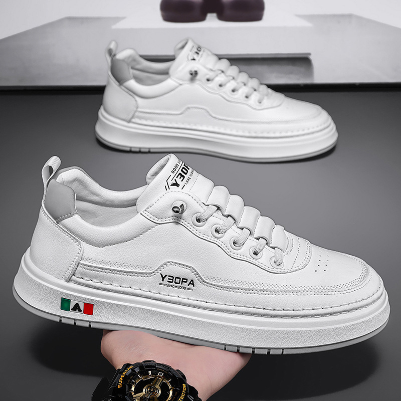 Men's Shoes Spring 2025 New Korean-style All-match High-end Men's Casual Sports White Slip-on Wear-resistant Shoes Men's Shoes Spring 2025 New Korean-style All-match High-end Men's Casual Sports White Slip-on Wear-resistant Shoes