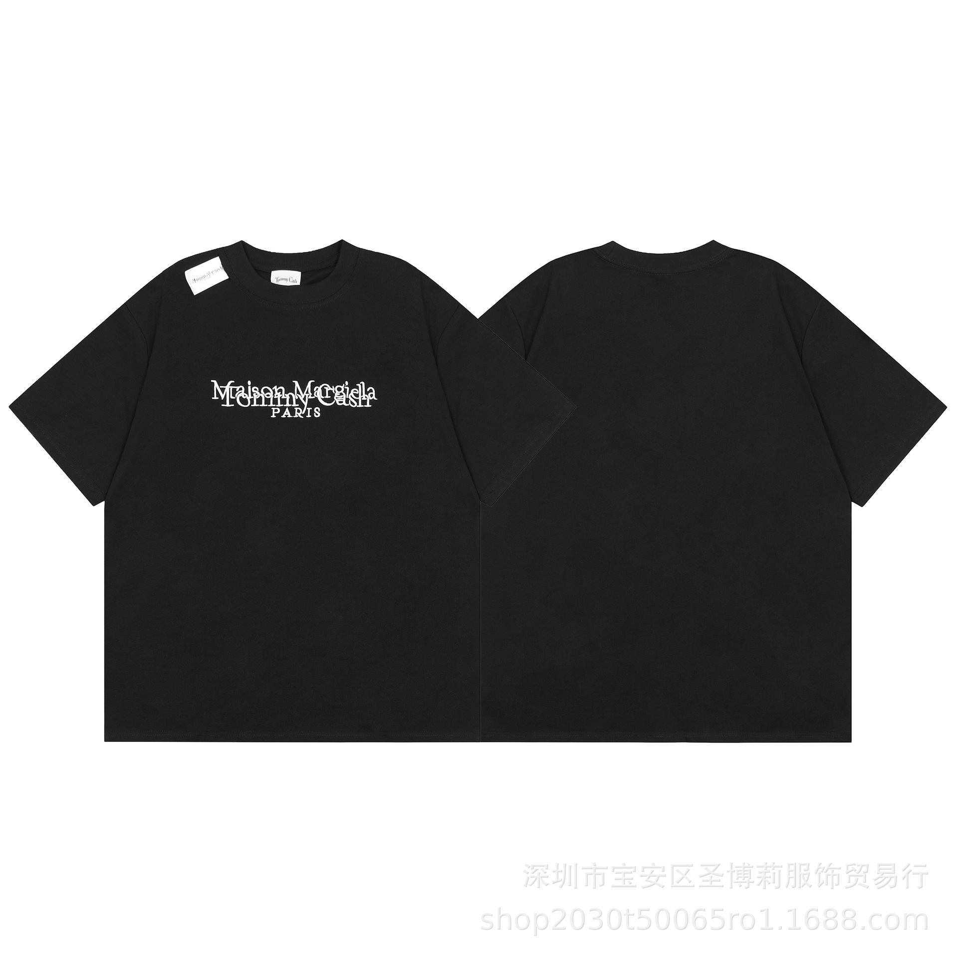 クロスボーダーメゾンマルジェラマジラデジタルプリントMM6純綿高品質男性tシャツ女性半袖潮