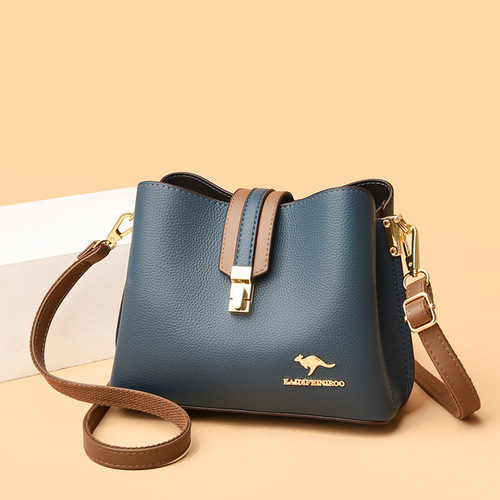 Bags for Women New  Crossbody Shoulder Bag Contrast Color Fashion Bucket Bag Women’s Bag European and American One Piece Dropshipping