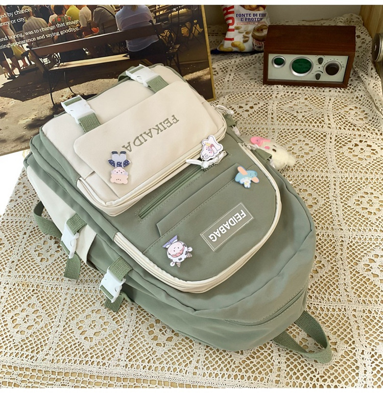 Kleiner und frischer Schulranzen für Damen für Schülerinnen der Mittelstufe, schönes Aussehen, geringes Gewicht_voghion.com