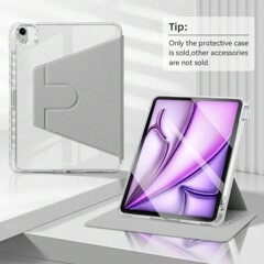 Air11inch 回転保護ケース iPad 第9世代 アクリル製 曲げ防止保護ケース mini7 ペンスロット付き Pro11 磁気吸着