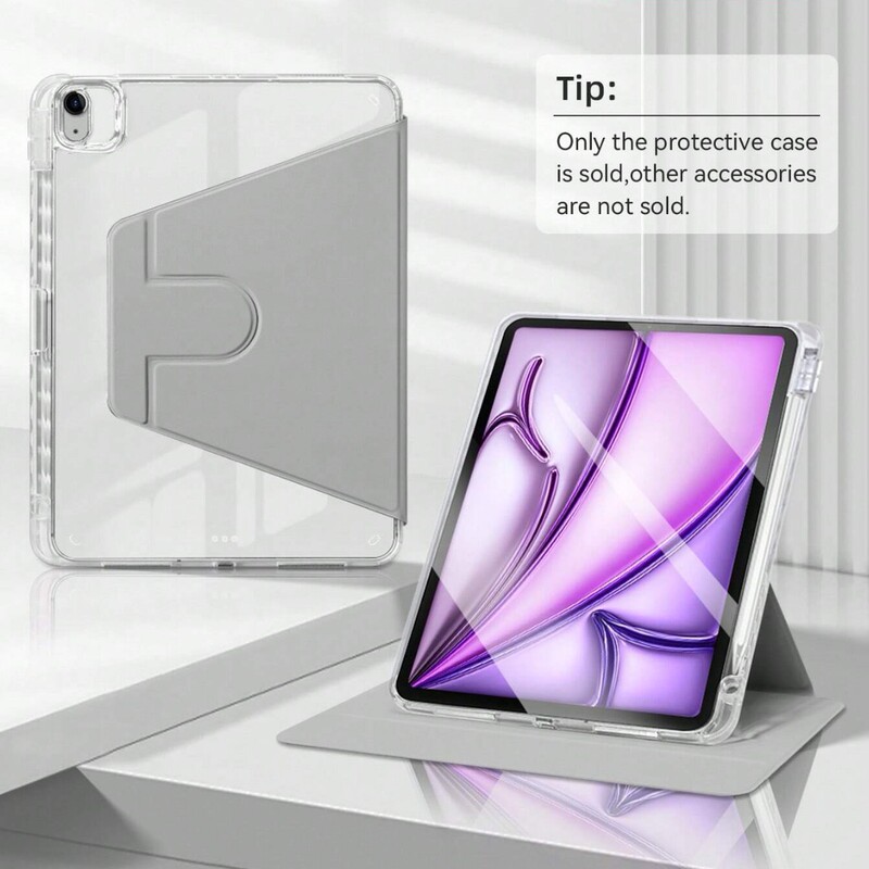 Air 11inch Rotating Protective Case iPad 9Th Generation Acrylic Anti-Bend Protective Case Mini7 with Pen Slot Pro11 Magnetic Attraction