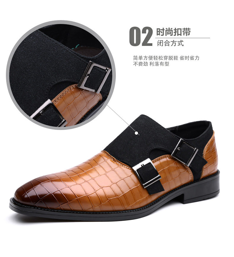 Giày lười nam da siêu sợi mũi nhọn, đế cao su mềm, thoáng khí, phong cách công sở — Giày bệt màu nâu, Giày bệt màu vàng, Giày bệt màu xanh, Giày bệt màu xám chi tiết 13