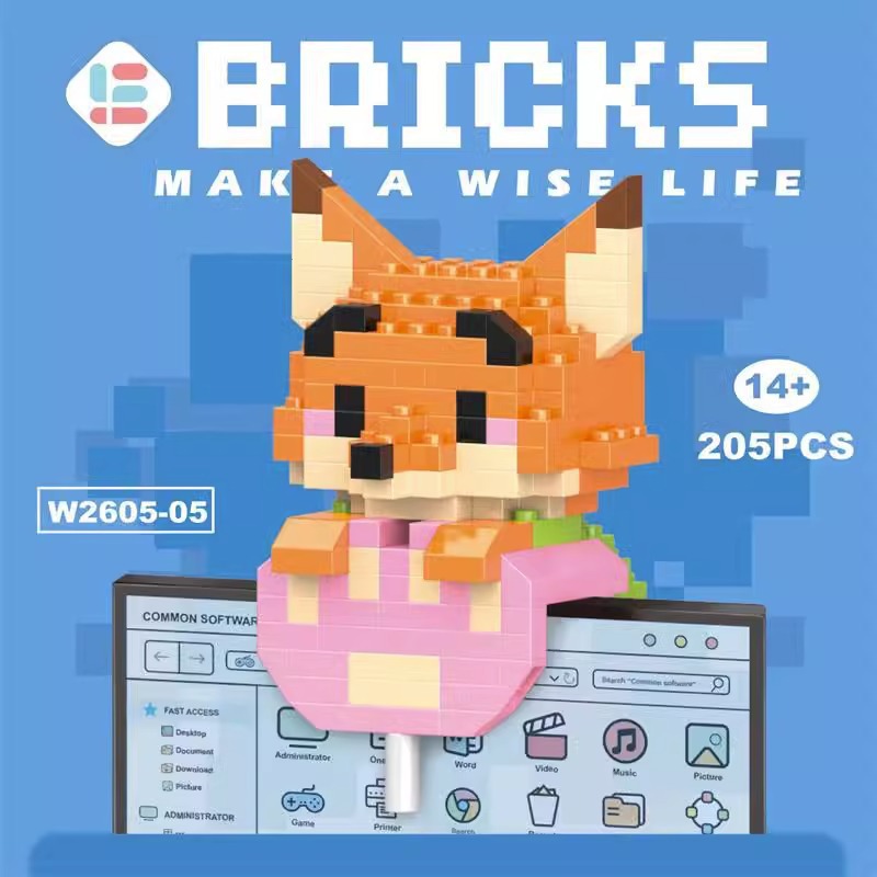 Compatible con bloques de construcción de Lego, huevos, dibujos animados, muñecas de animales, juguetes de ensamblaje de rompecabezas para niños, puestos transfronterizos al por mayor