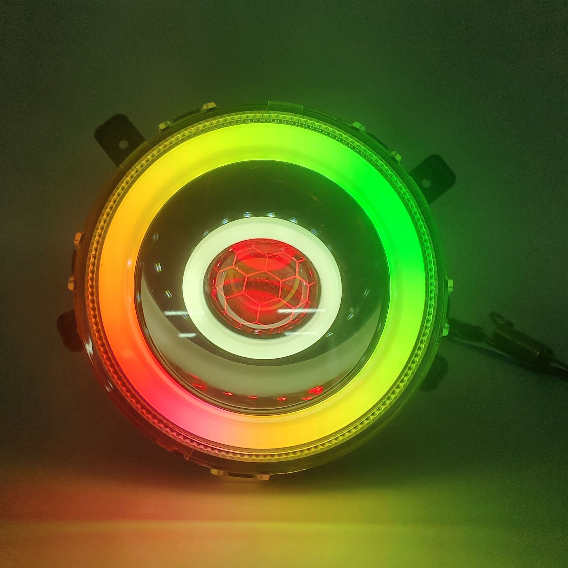N9Gt Bull Bluetooth Adjustable 12V Honeycomb Headlight Taibang Songjie Jiadi Electric Vehicle Bull N9 Front Headlight