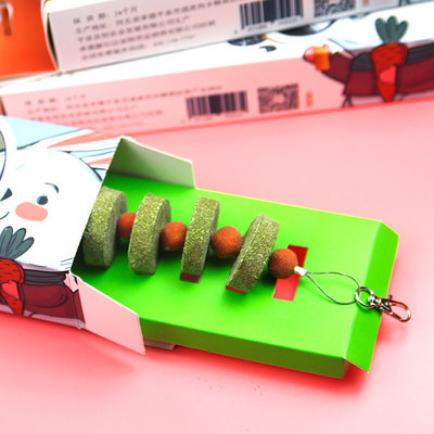 Cadena de Pastel de Hierba para Mascotas, Molar, para Conejos y Cobayas