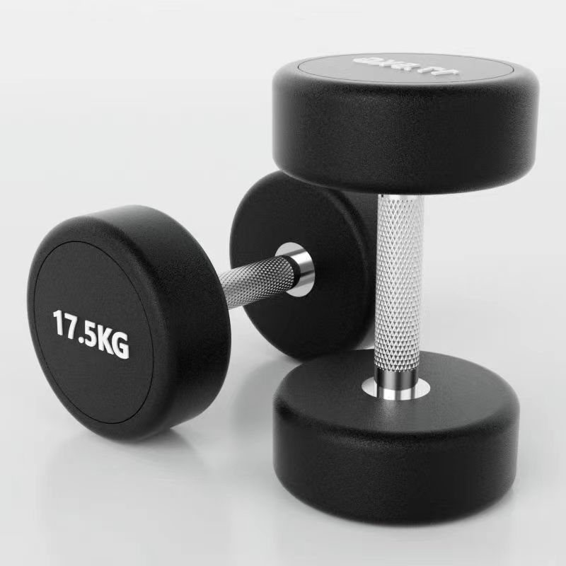 Selección estricta de peso de cabeza redonda encapsulado adhesivo gimnasio para hombres y mujeres equipos de gimnasio de peso de cabeza redonda domésticos equipos de gimnasio comerciales