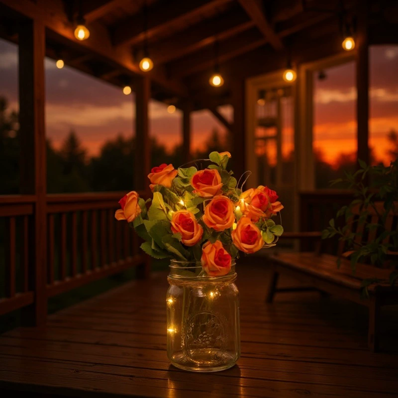 Европейский стиль домашний настенный деревянный каркас с подсветкой, прозрачная гидропонная ваза для растений, оптовый производитель