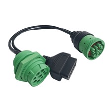 9-pin OBD connector J1939 conversion cable�B����