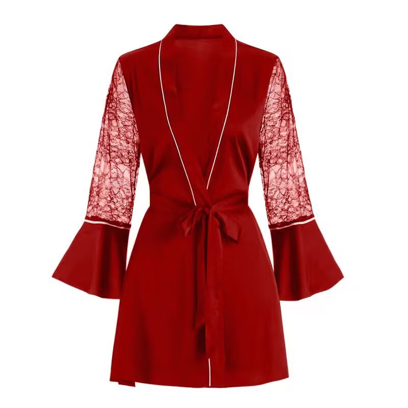 Charming red single robe 6001-1