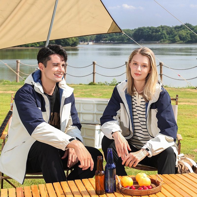 Silver Fox Velvet One-Piece Fleece-Lined Jacket Men's Printed Logo New Autumn and Winter Corporate Team Work Clothes for Women