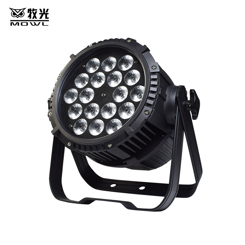 18 luces par a prueba de agua luces de escenario led24 luces PAR de alta potencia a todo color al aire libre teñido luces de rendimiento de la boda