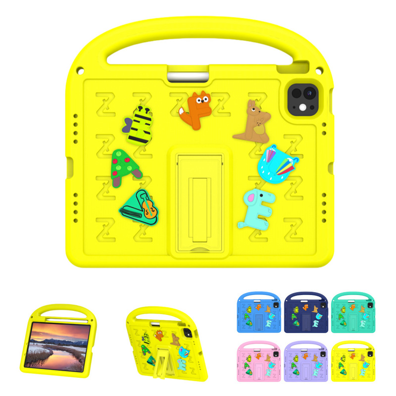 Suitable for iPad tablet case pro11 inch 2024 Apple 9 generation anti-fall protective cover lightweight EVA children air6 cartoon Suitable for iPad tablet case pro11 inch 2024 Apple 9 generation anti-fall protective cover lightweight EVA children air6 cartoon