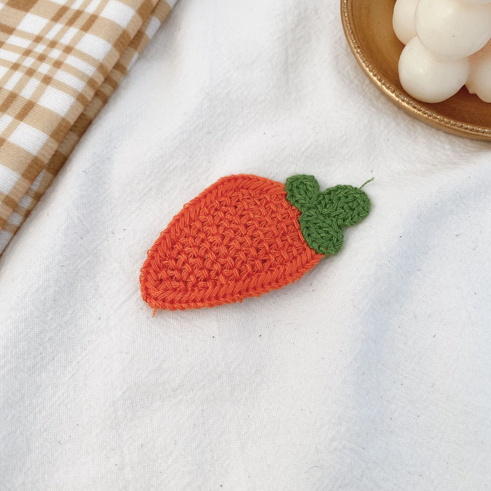 Horquilla peluda de las mujeres sombreros de estilo coreano lindo tejido de horquilla de pato amarillo flequillos clip pequeño lado otoño e invierno accesorios para el cabello mujeres