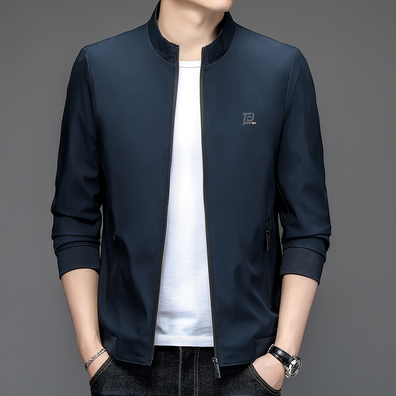 Autumn 2022 New elegant jacket young and middle-aged fashionable casual top stand collar long sleeve Korean fashionable coat Autumn 2022 New elegant jacket young and middle-aged fashionable casual top stand collar long sleeve Korean fashionable coat
