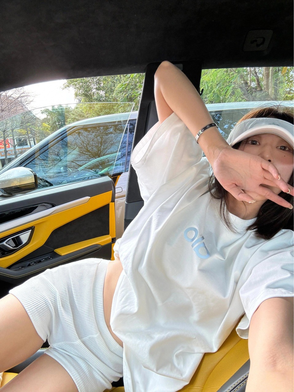 レディースalo半袖ミドル丈Tシャツ、男女兼用、カップル向け、ゆったりカジュアル、セクシー、ワンピース、卸売、多用途