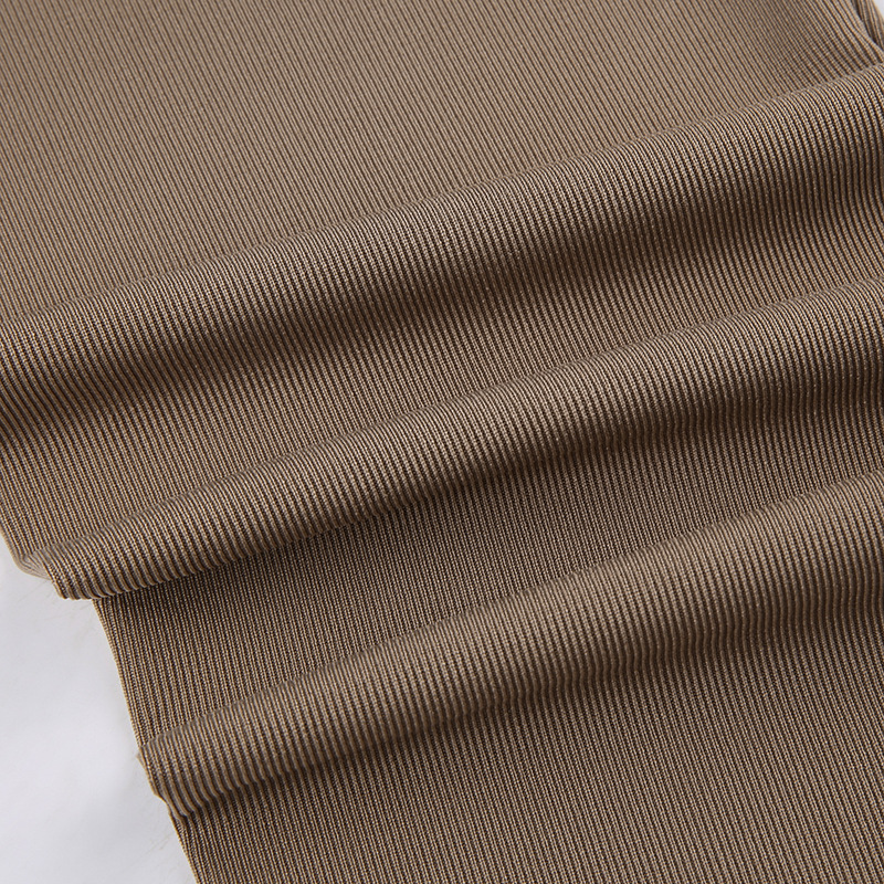Solid Color Tight Letter Graphic Zhang Zi round Neck Long Sleeve Short Top High Waist Skinny Trousers Sports Yoga Two Piece Set