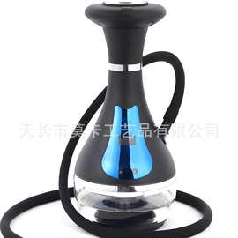 跨境新款电子水烟壶电子烟雾器电子烟杆充电式 智能LED电子水烟壶