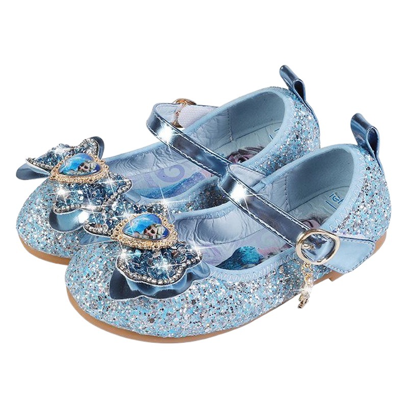 Zapatos de princesa Aisha moda Primavera nuevas niñas zapatos individuales de los niños de fondo suave Niña Zapatos de cristal lentejuelas zapatos de bebé