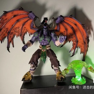 魔兽世界hero toys恶魔猎手伊利丹·怒风GK手办摆件模型带土动漫-阿里巴巴