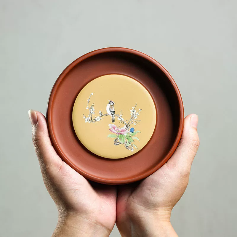 Цветочный и птичий горшок Ченг Чаочжоу Оригинальная руда Чжу Ни Сухая тарелка для приготовления чая
