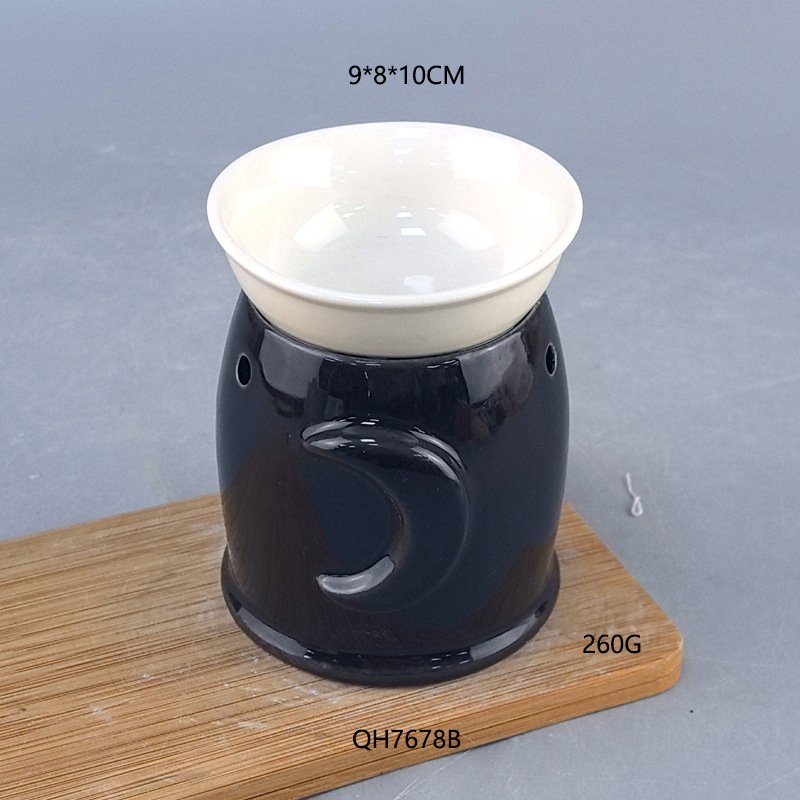 Porcelana blanca transfronteriza horno de incienso de aceite esencial oficina doméstica gran capacidad horno de incienso calentamiento de vela calentador de té horno de aceite esencial