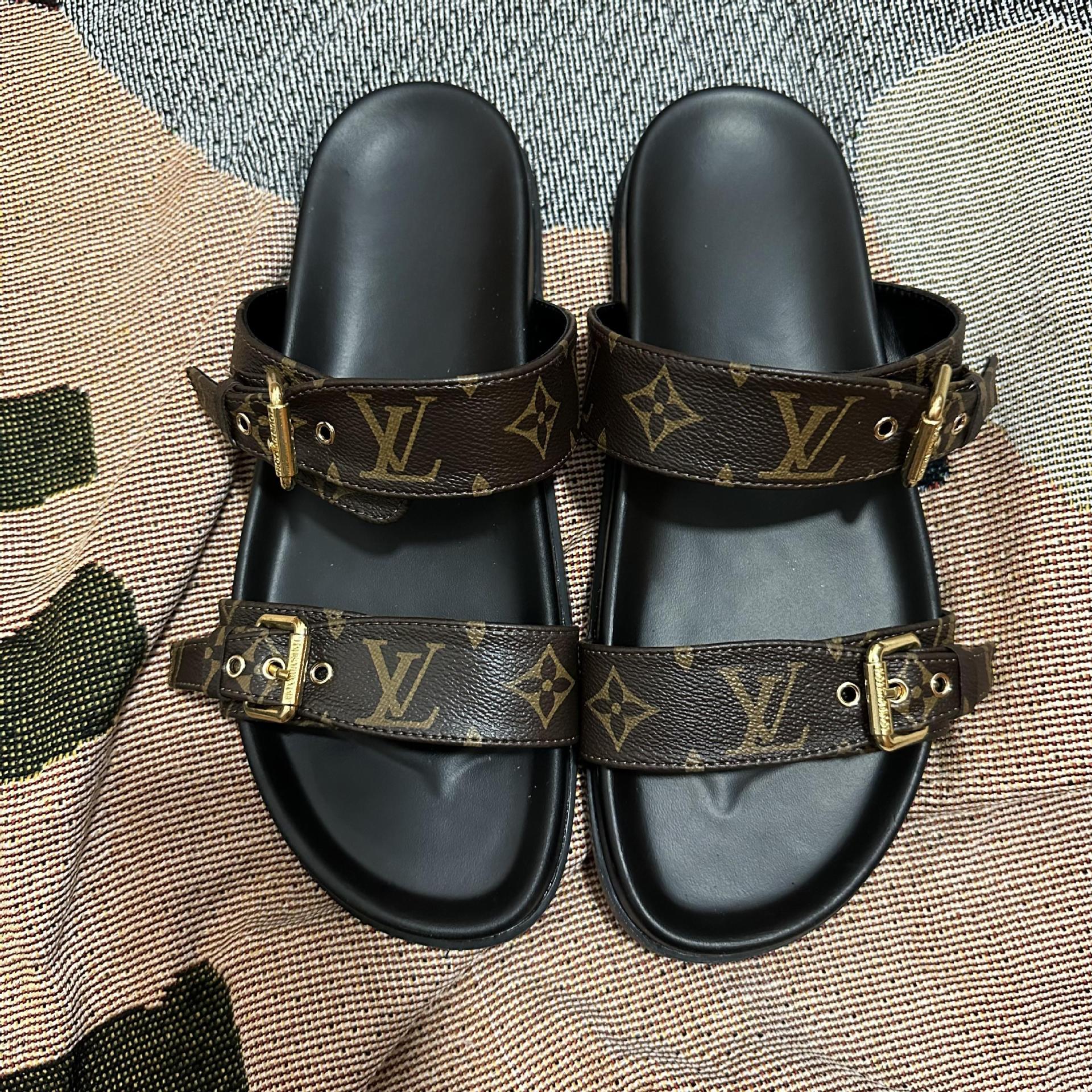 Sandalias de playa de talla grande para mujer, marca L, zapatos planos de playa para mujer, de secado rápido