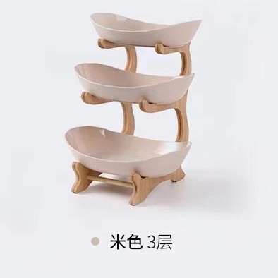 Plato de frutas multicapa transfronterizo, mesa de té de sala de estar, plato de refrigerios, plato de frutas para refrigerios, plato de dulces, plato de frutas para bocadillos