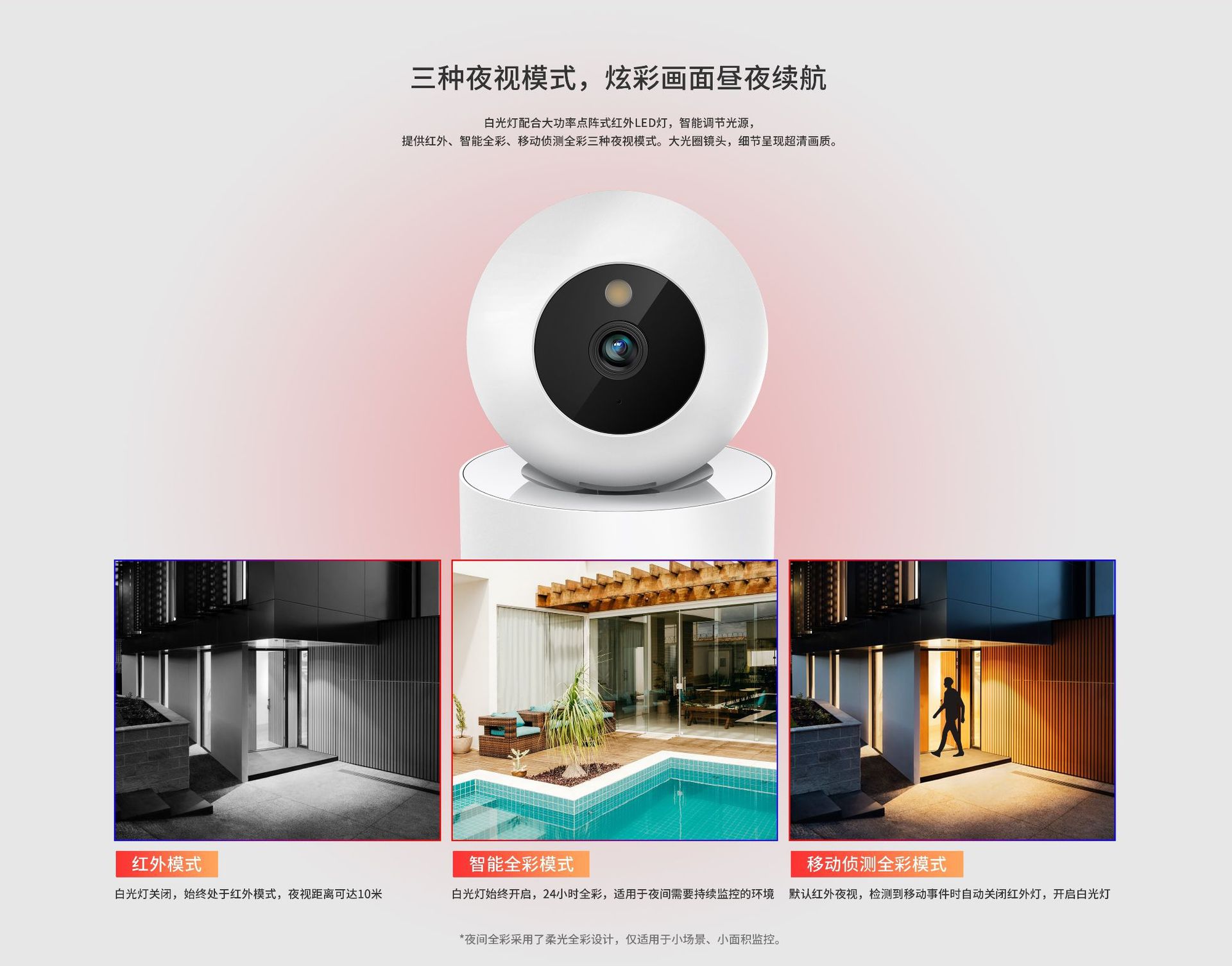 水星MIPC852W家用室内高清800万像素云台无线网络摄像头全彩监控