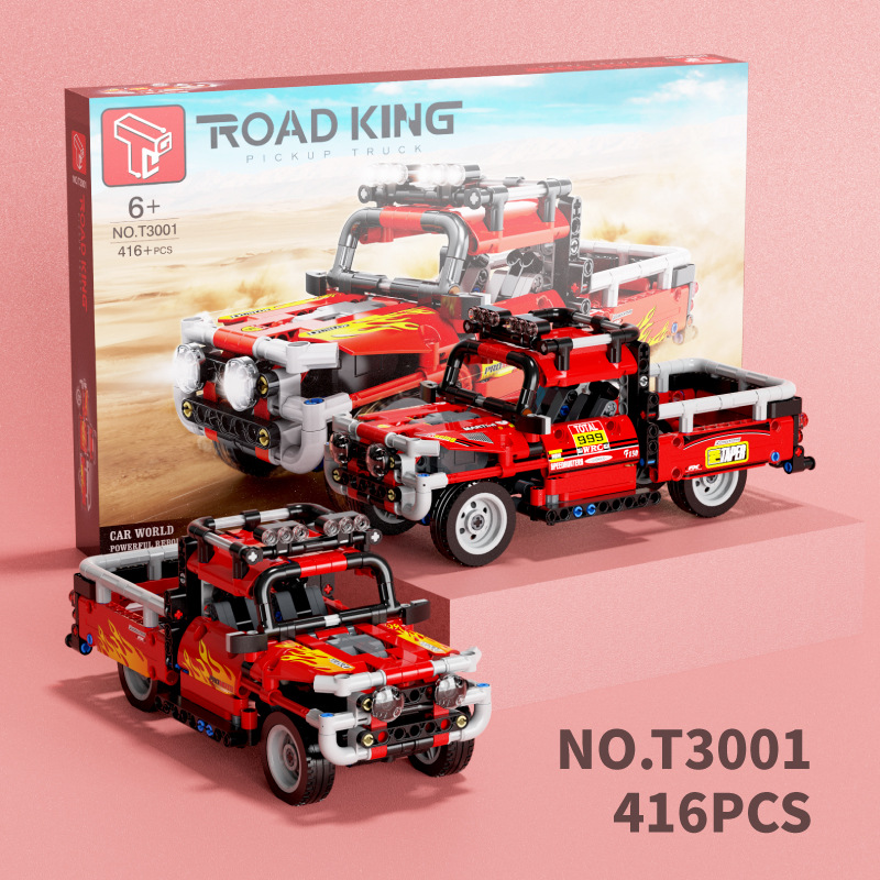 Красный пикап T3001 с обратным ходом