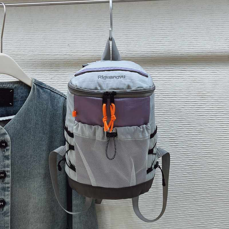 Mochila de Senderismo y Montañismo de Nylon Transpirable para Deportes al Aire Libre