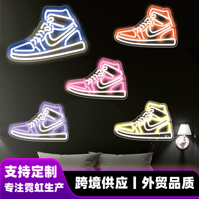 Comercio exterior especial vacaciones regalo creativo lámpara de modelado dormitorio habitación ins Lámpara decorativa zapatillas Decoración LED luz de neón