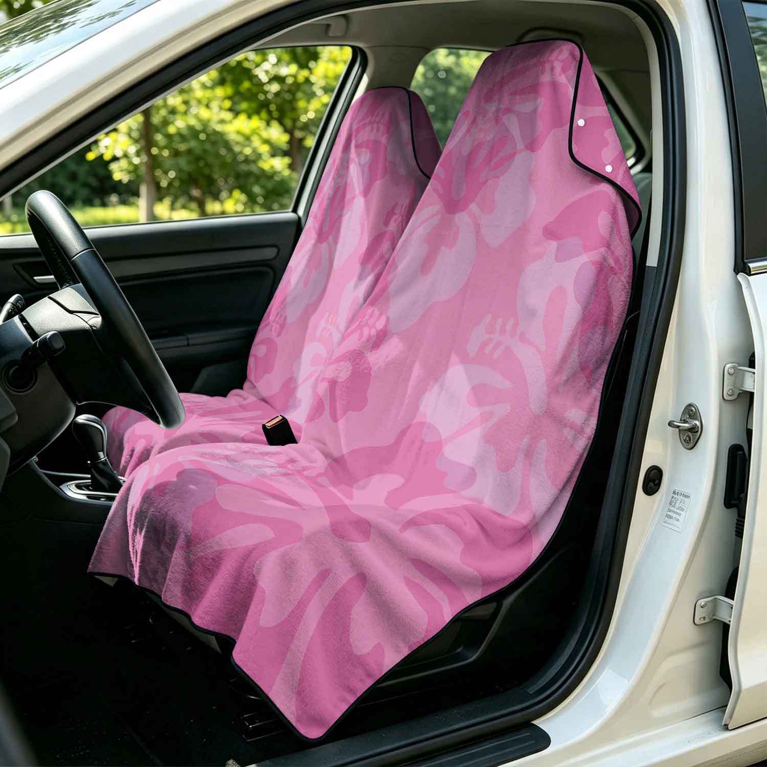 2-piece dual-use car seat cover, ultra-fine fiber, can be used as a beach towel, printed car protective seat cover 13