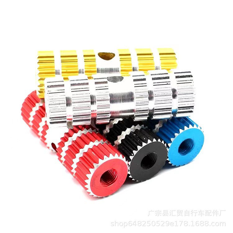 山地車實心腳柱後軸腳踏鋁合金實心火箭筒自行車載人腳槓腳踏杆