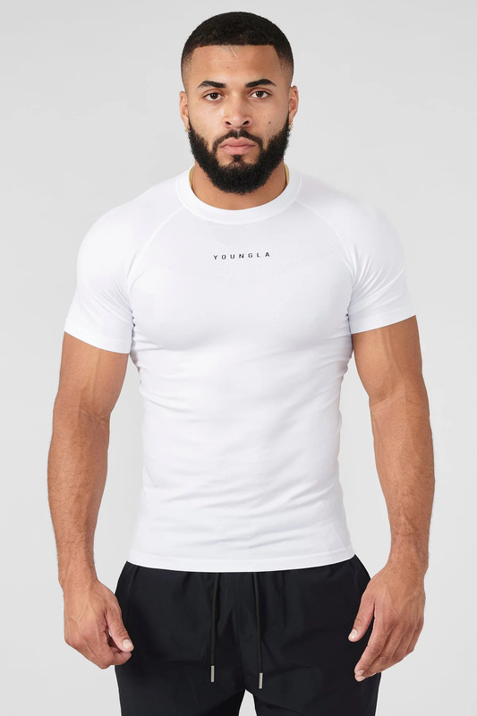 YOUNGLA メンズ Tシャツ スポーツ フィットネス 速乾性 通気性 ストレッチ フィットネス ジャージ ジョガー アウトドア ランニング バスケットボール ウェア|undefined