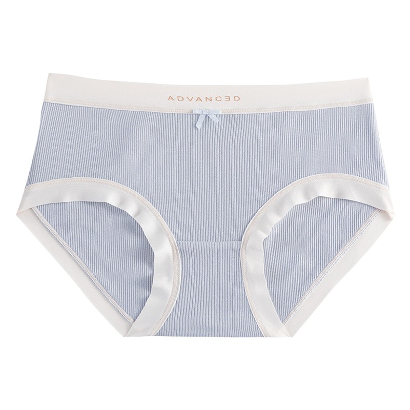 Estilo japonés dulce chica glutinoso hilo mediados de la cintura sin costuras borde crema arco piel-friendly suave algodón transpirable entrepierna ropa interior