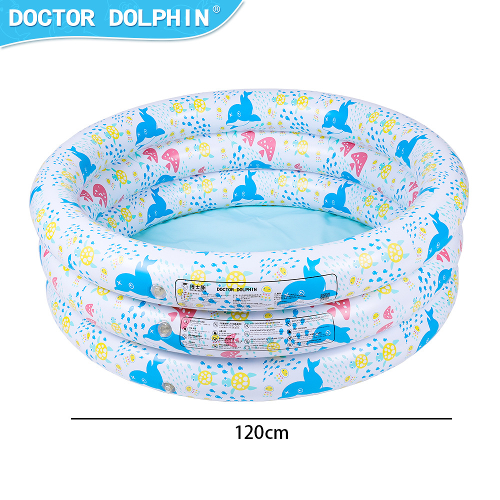 Doctor dolphin | Piscina de olas inflable para niños Piscina inflable de tres capas Piscina de ocio para niños Piscina inflable de pvc