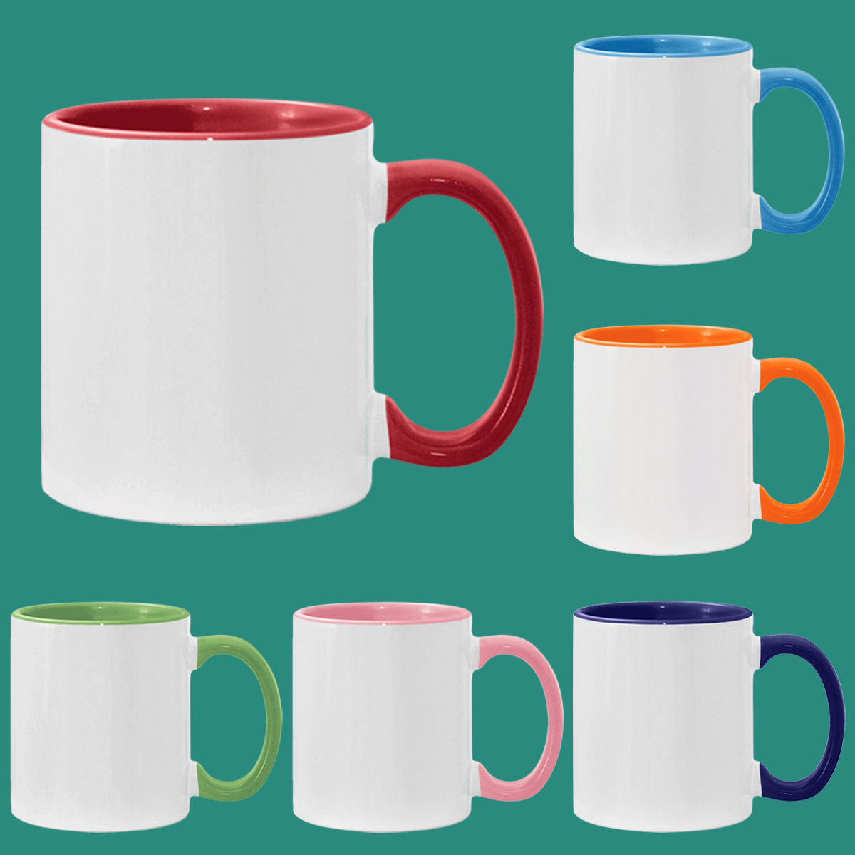 Taza de cerámica de color Taza internacional transfronteriza Patrón de marca personalizada Taza cambiante de color Logotipo personalizado Taza recta 11oz taza
