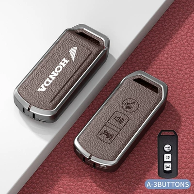 Tian Motorcycle Sensor Key Cover — Car key bag - standard-type-a-mocha-brown-zinc-alloy-shell-single-shell