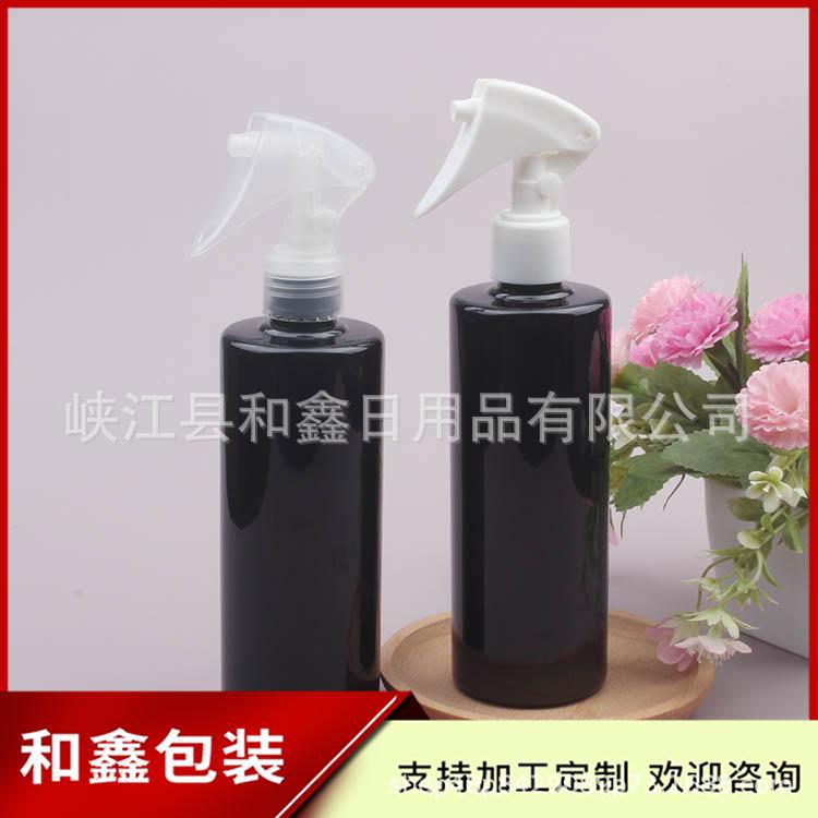 黑色喷瓶300ML小老鼠喷瓶酒精喷瓶手压喷雾瓶浇花瓶清洁液喷壶