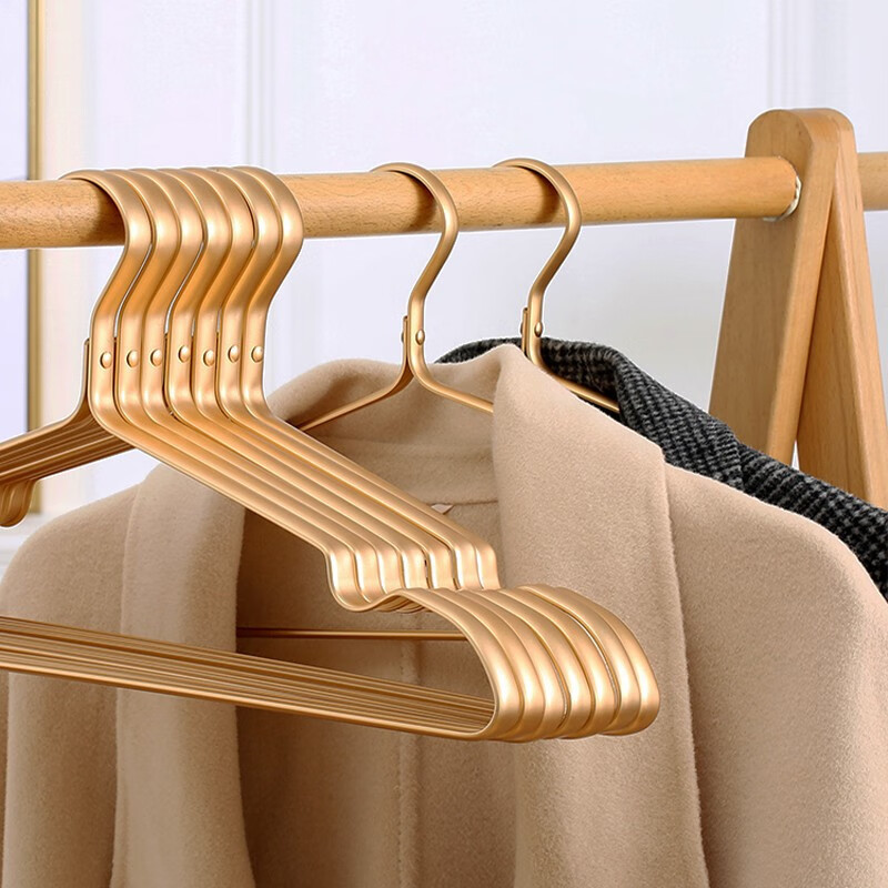 Adult Seamless All Aluminum Alloy Clothes Hanger Indoor Non-slip Clothes Hanging Household Air-drying Space Aluminum Alloy Wholesale