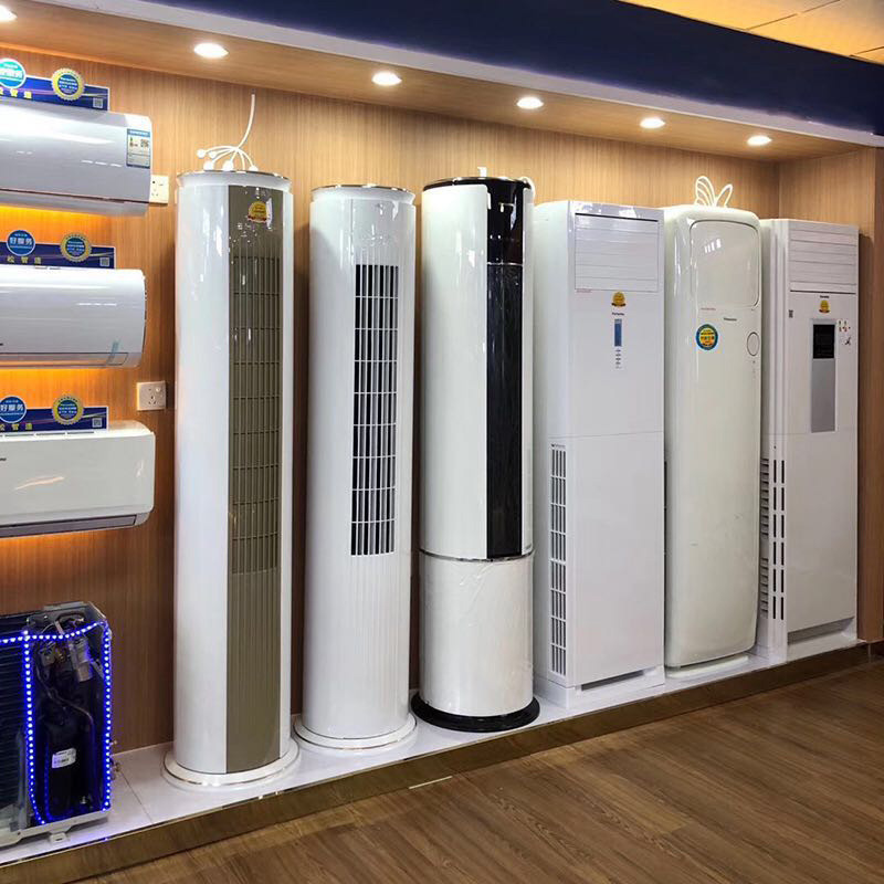 Wholesale Deep Pine Cabinet Air Conditioner Vertical Household Commercial Cylindrical Heating and Cooling Office Engineering Studio 2 Hp 3 Hp