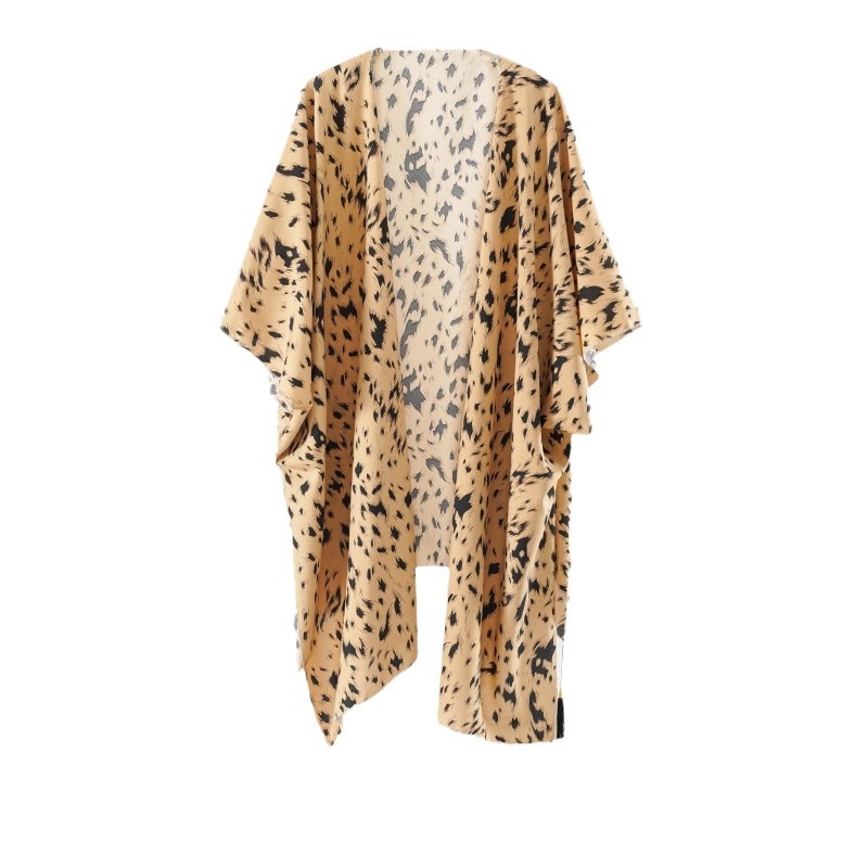 Capa Poncho de Playa para Mujer de Poliéster, Protección Solar UPF30+, Delgado