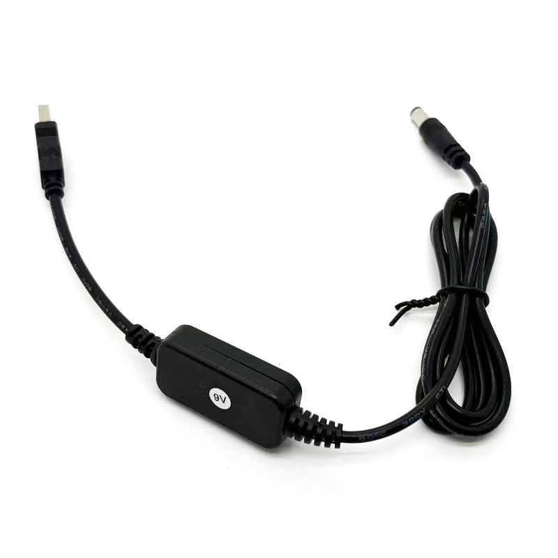 Cable de refuerzo USB 5V a 12V cable de datos 9V activación de carga rápida fuente de alimentación portátil luz gato router DC image 6