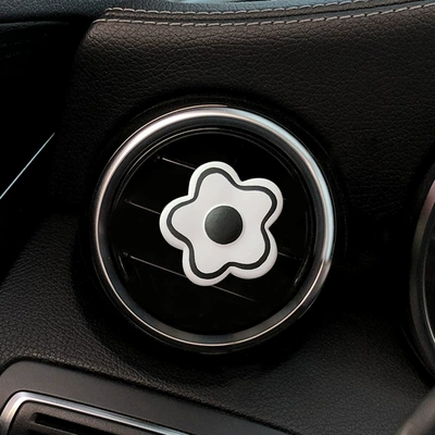 Car Perfume Aromatherapy, Cute ice cream girl - small-white-flower